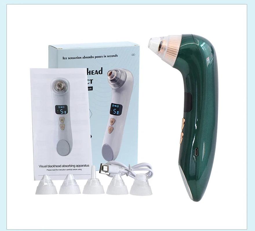 Blackhead Remover Pore Vacuum Camera Pore Cleaner Acne Remover Electric Heating Nose Face Deep Cleansing WIFI Microscope