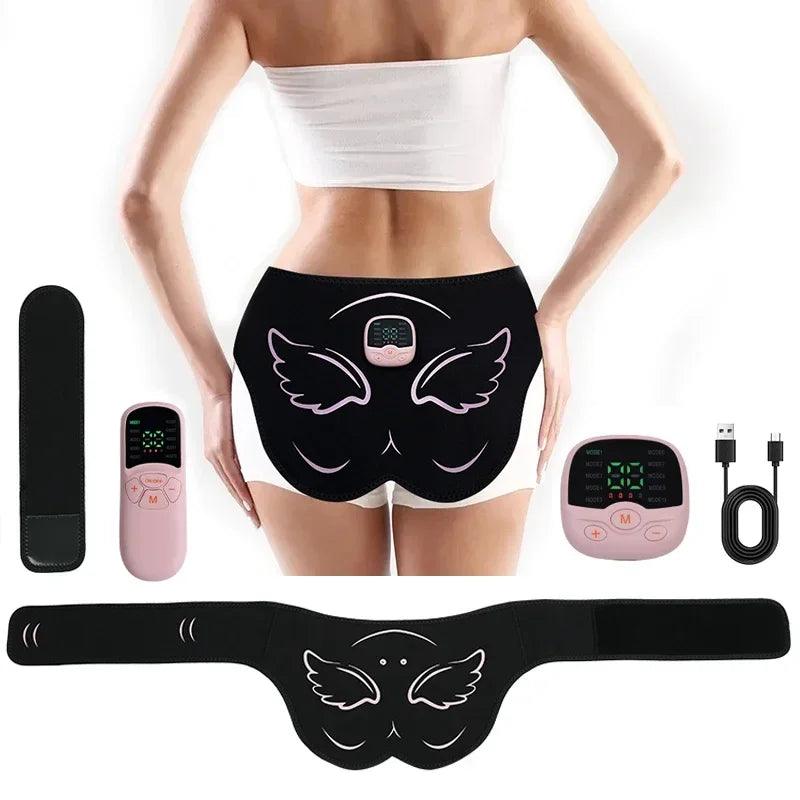 Electric EMS Hip Massager Trainer Buttock Muscle Stimulator with Remote Control 10 Modes 30 Training Levels Fitness Slimming