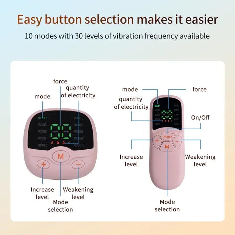 Electric EMS Hip Massager Trainer Buttock Muscle Stimulator with Remote Control 10 Modes 30 Training Levels Fitness Slimming