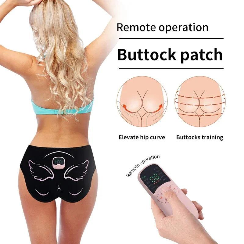 Electric EMS Hip Massager Trainer Buttock Muscle Stimulator with Remote Control 10 Modes 30 Training Levels Fitness Slimming