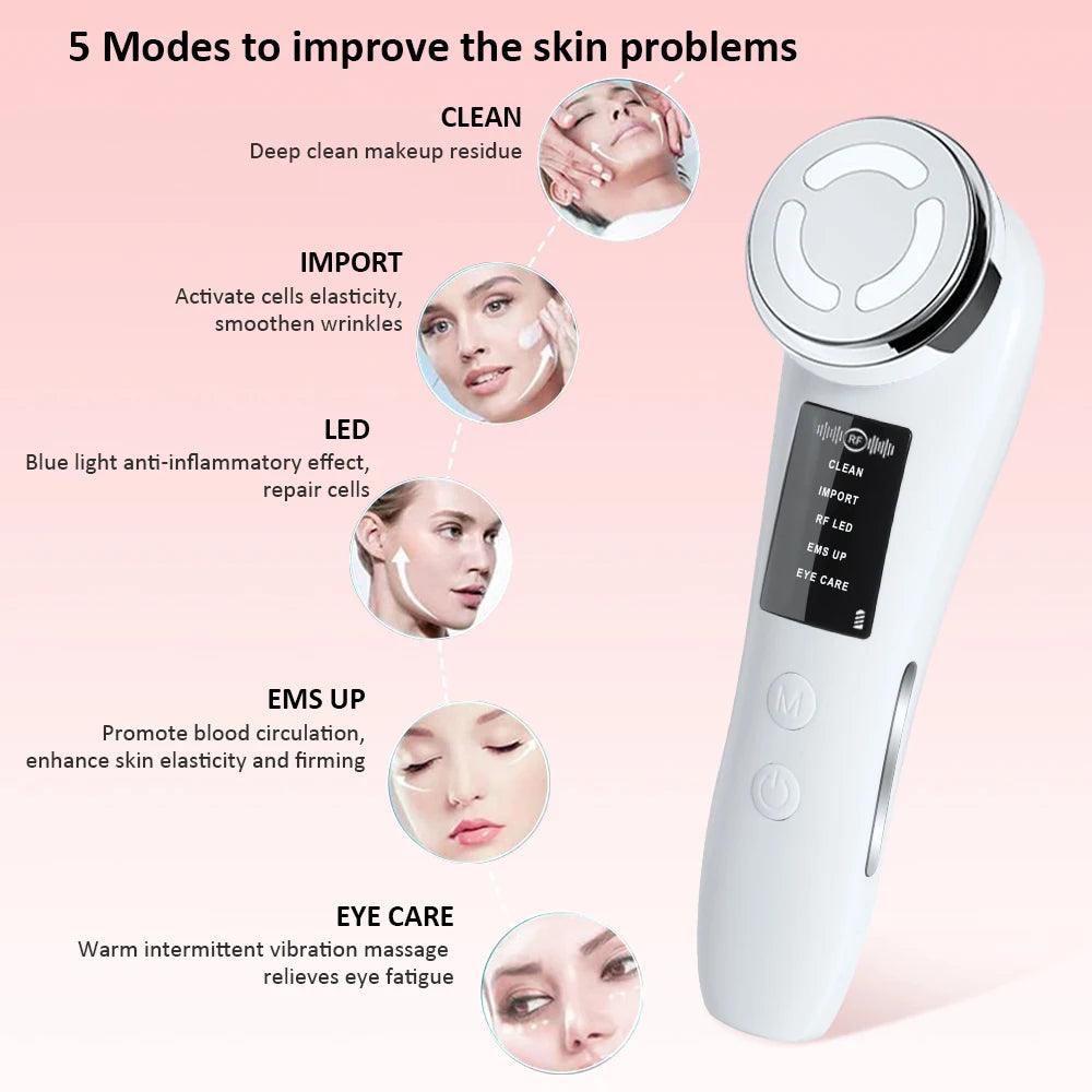 Facial Massager EMS Facial Microcurrent Face Lifting Machine Anti-Aging Facial Massager Skin Tightening Face Lifting Massager